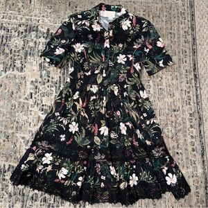 Black Botanical Dress by kate spade New York small